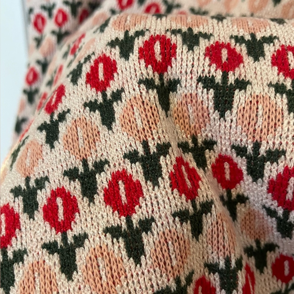 NWT✨Mod Floral Knit Collared Dress - Picture 5 of 5